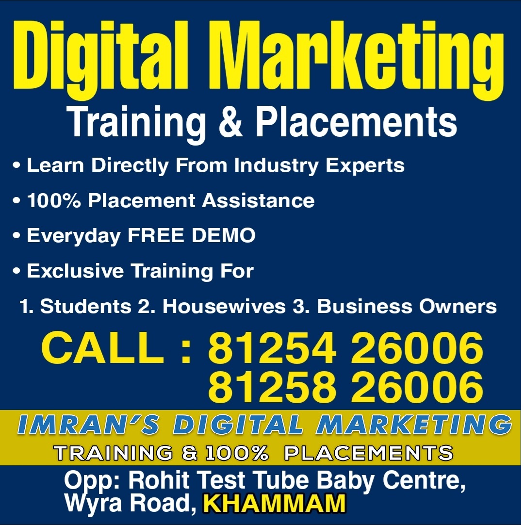 Imran's Digital Marketing Training in Khammam